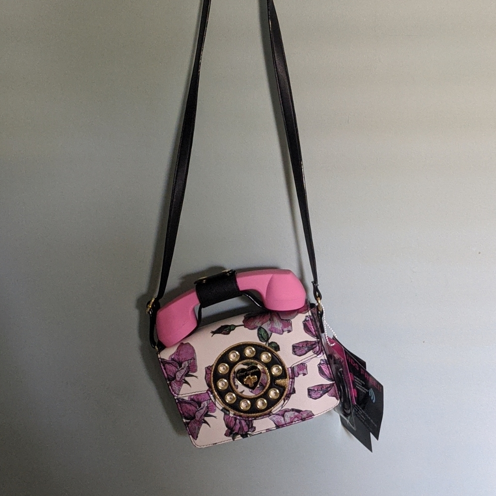 Betsey Johnson floral telephone purse